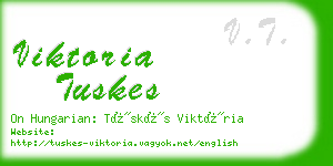 viktoria tuskes business card